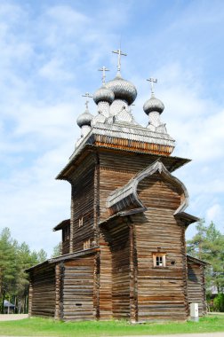 Wooden churches clipart