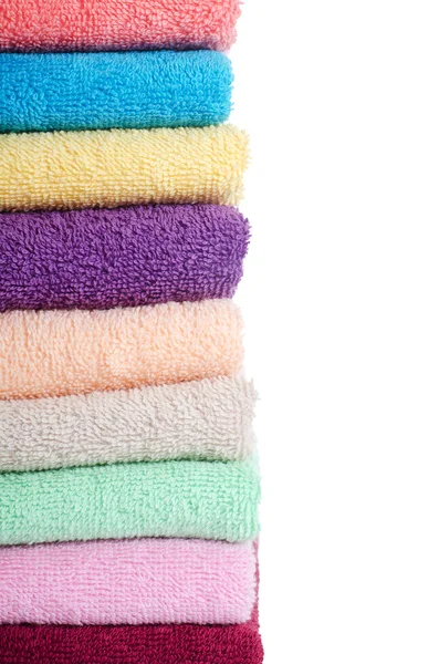 The combined colour towels — Stock Photo, Image