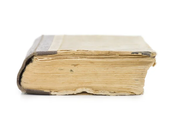 Το αρχαίο βιβλίο που απομονώνονται σε λευκό — Φωτογραφία Αρχείου