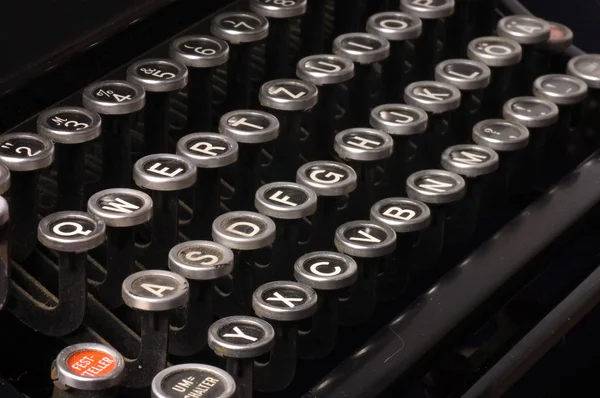 Máquina de escribir antigua, texto plazo — Foto de Stock