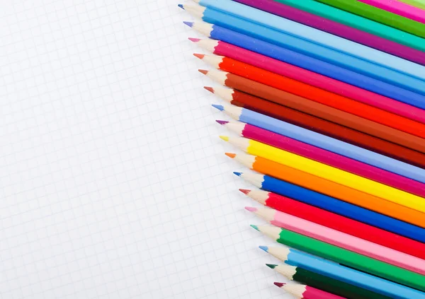 Plusieurs crayons de couleur — Photo