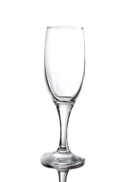 Bicchiere per vino isolato su bianco — Foto Stock