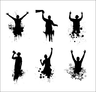 Set of silhouettes for sports championships clipart