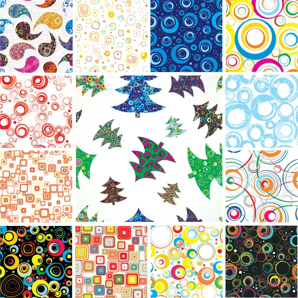 CHRISTMAS SEAMLESS WALLPAPERS . — Archivo Imágenes Vectoriales