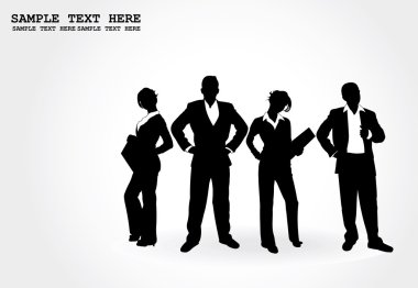 Business peoples clipart