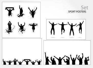 Advertising banners clipart