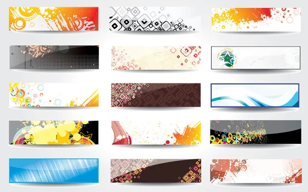 Establecer banner abstracto con estilo — Archivo Imágenes Vectoriales