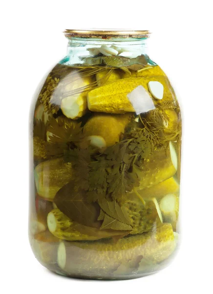 Jar of pickles — Stock Photo, Image