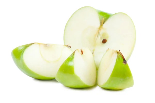 Manzana con rodajas — Foto de Stock