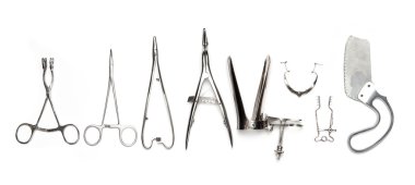 Surgical instruments clipart