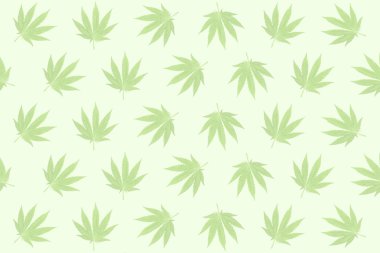 Hemp leaves pastel background clipart