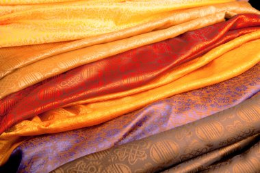 Color Indian fabric clipart