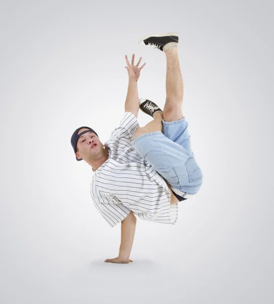 Teenager danza breakdance in azione — Foto Stock