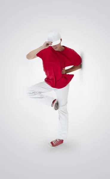 Танцы брейк-данса в действии — стоковое фото