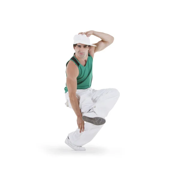 Tiener breakdance dansen in actie — Stockfoto