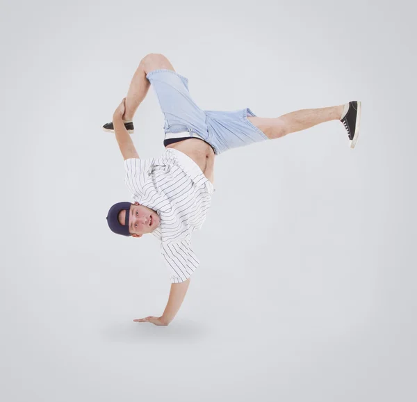 십 대 동작에서 breakdance 춤 — 스톡 사진