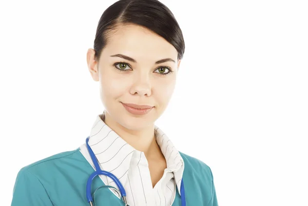 Female medical doctor with stethoscope — Stock Photo, Image