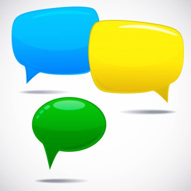 Speech bubbles clipart