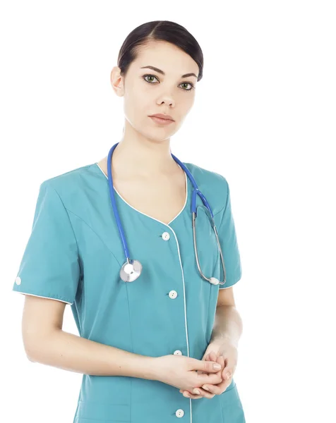 Enfermeira ou médica bonita — Fotografia de Stock
