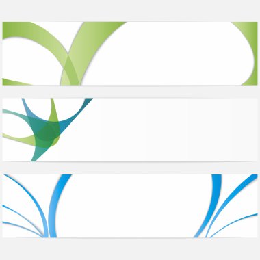 Abstract banners clipart