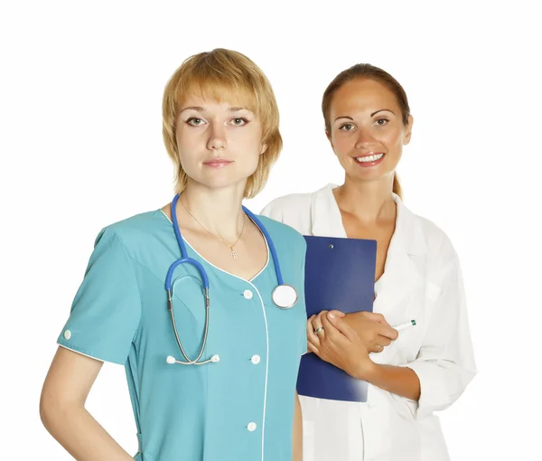 Δύο γυναίκες νοσοκόμες — Φωτογραφία Αρχείου