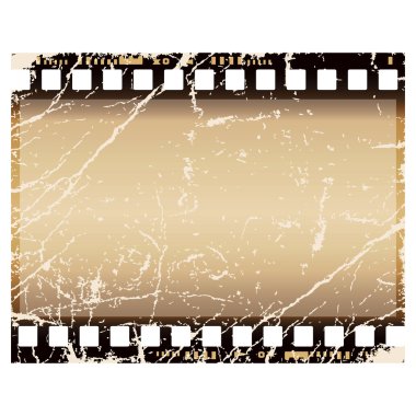 grunge film frame clipart