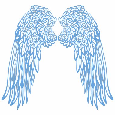 Pair of wings clipart