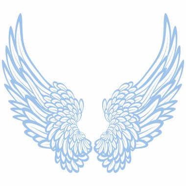 Pair of wings clipart