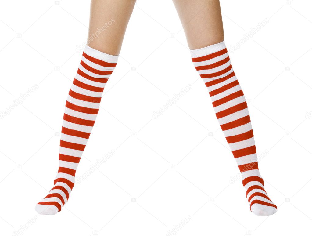 Christmas female legs