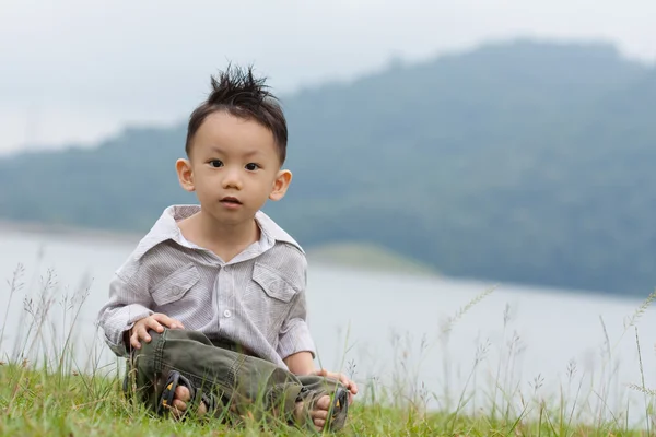 Portret azjatycki chłopiec — Zdjęcie stockowe