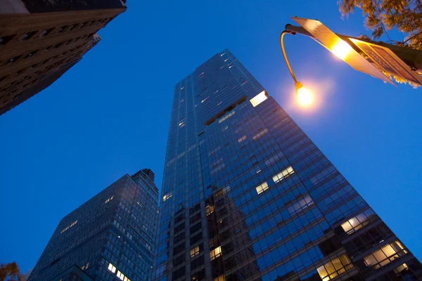 Vállalati épületek a times square new York-i — Stock Fotó