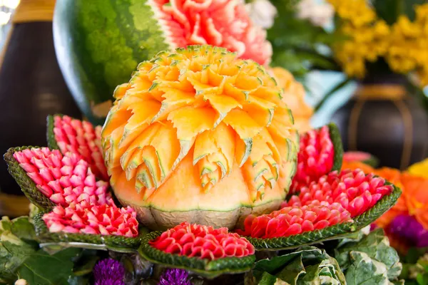 Fruit carving — Stockfoto