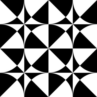 Seamless geometric op art design. clipart