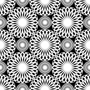 Seamless lacy pattern. Rosette texture. clipart