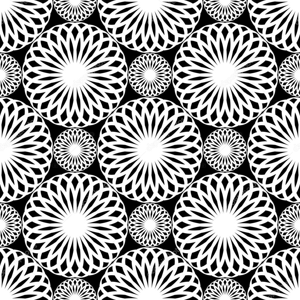 Seamless lacy pattern. Rosette texture.