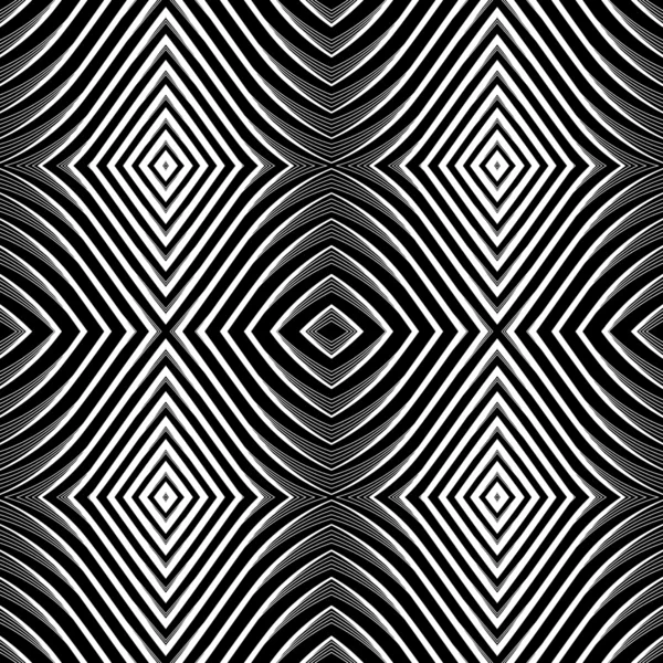 Seamless pattern in op art design. — Stock Vector