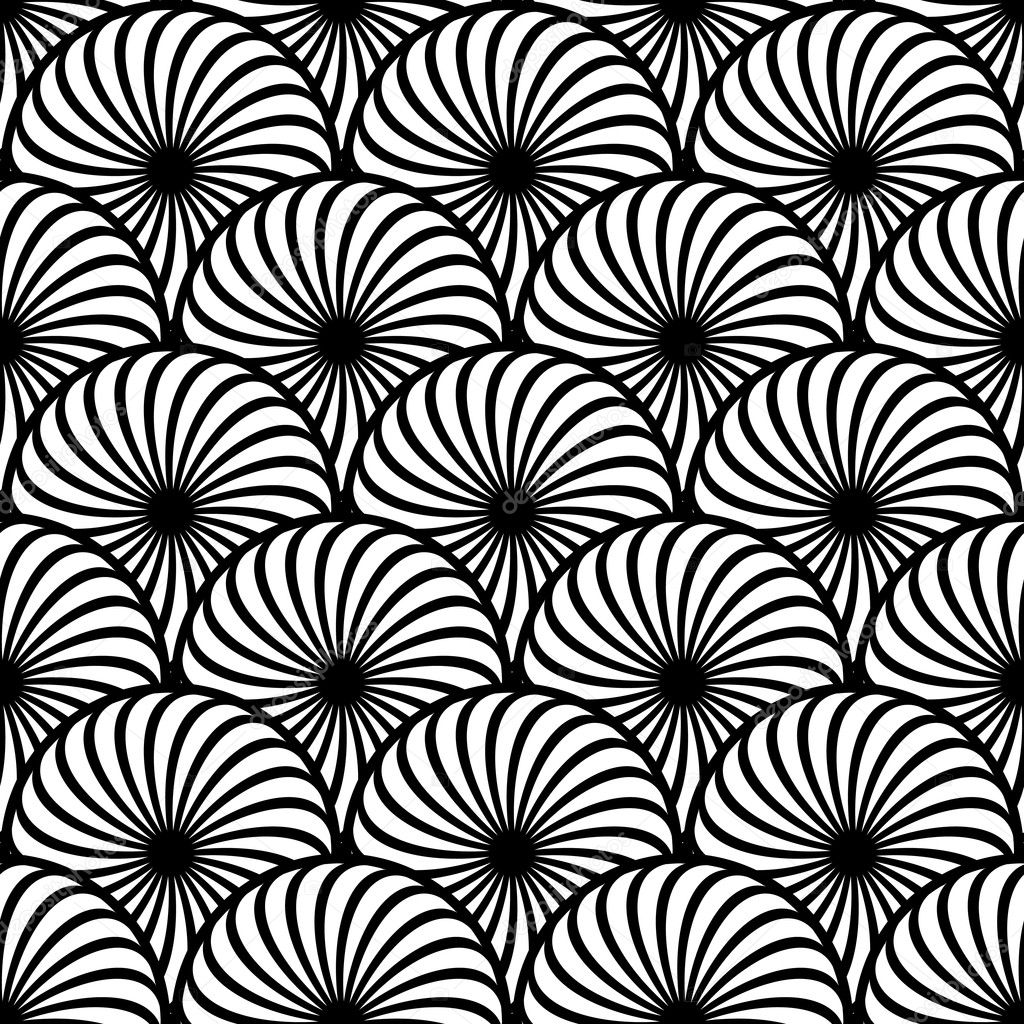 Seamless pattern with circle-shaped elements.