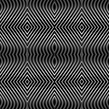 Seamless geometric pattern. Op art. clipart
