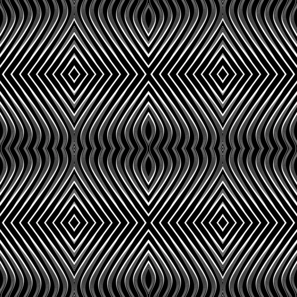 Seamless geometric pattern. Op art. — Stock Vector