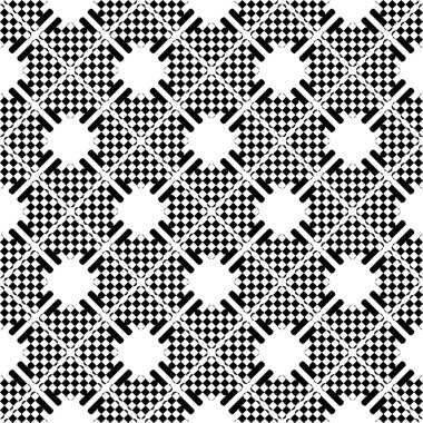 Dikişsiz kareli desen.