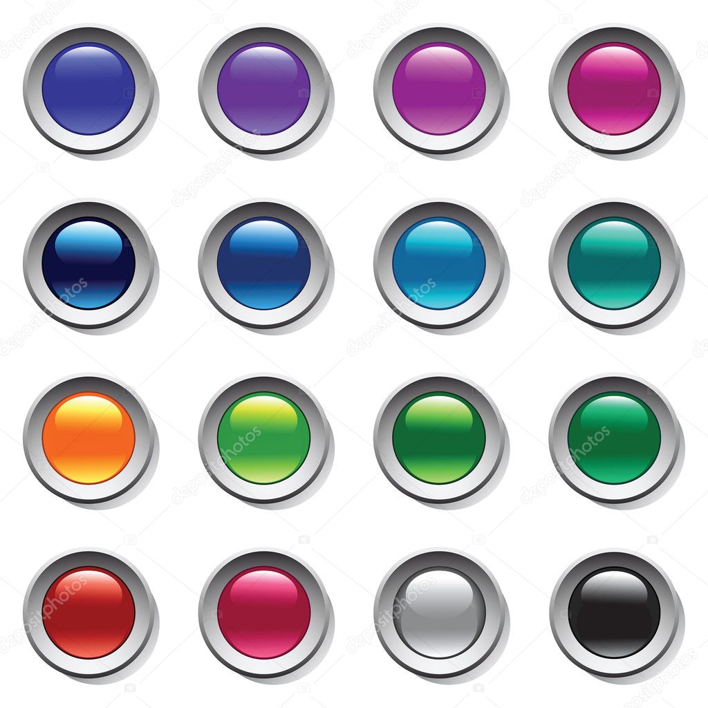 Buttons set. Color palette.