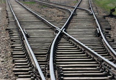 Railway track clipart