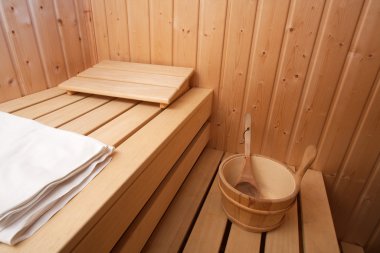 Wooden Sauna clipart