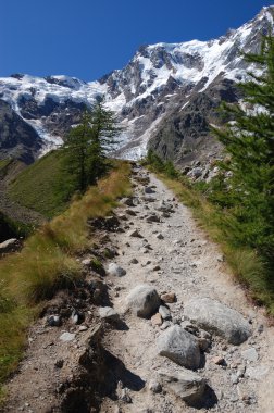 Trail to Monte Rosa clipart