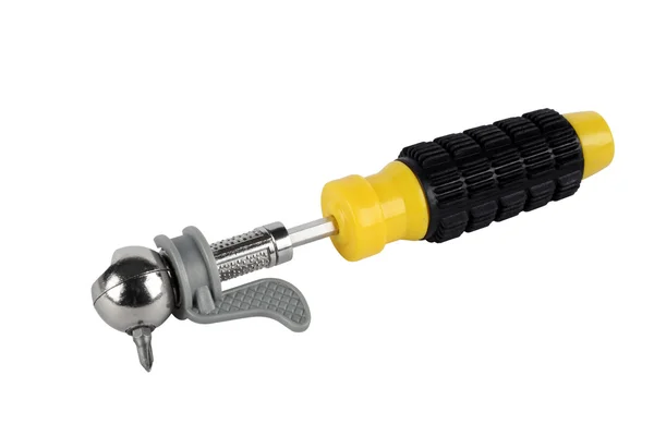 Yellow metalwork key — Stock Photo, Image