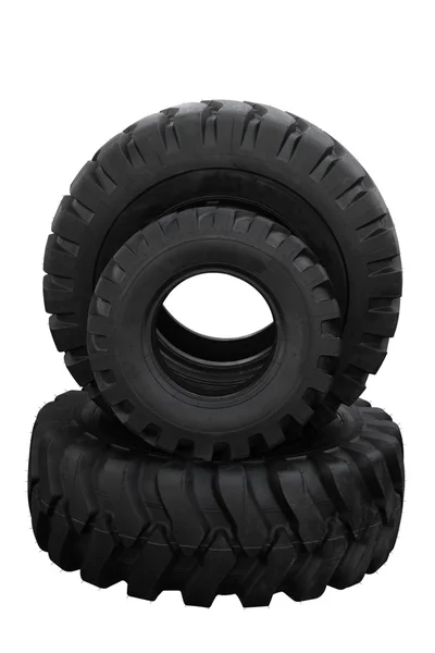 Três tampas de pneu trator — Fotografia de Stock
