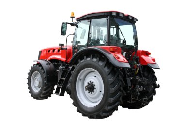 Red tractor clipart