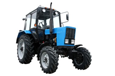 Blue tractor clipart