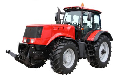 Red tractor clipart