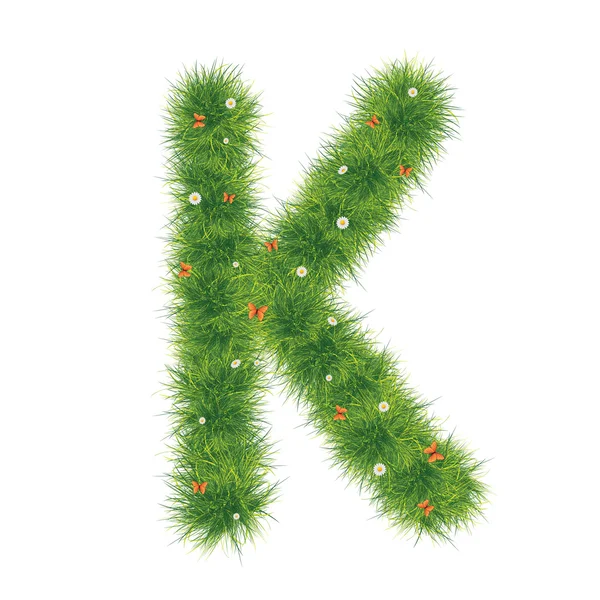 Alfabeto de hierba A-Z — Foto de Stock